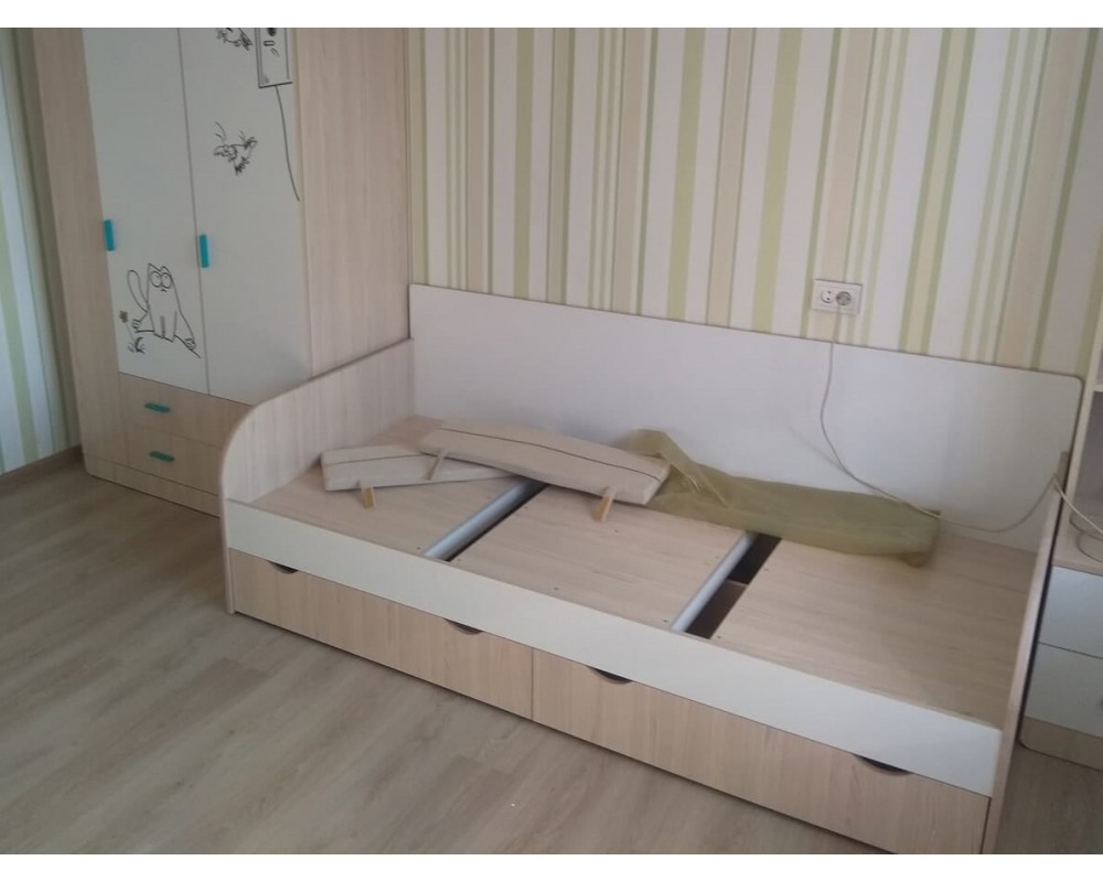 Кровать-тахта Кот с бортиком Кровать-тахта Кот с бортиком-2