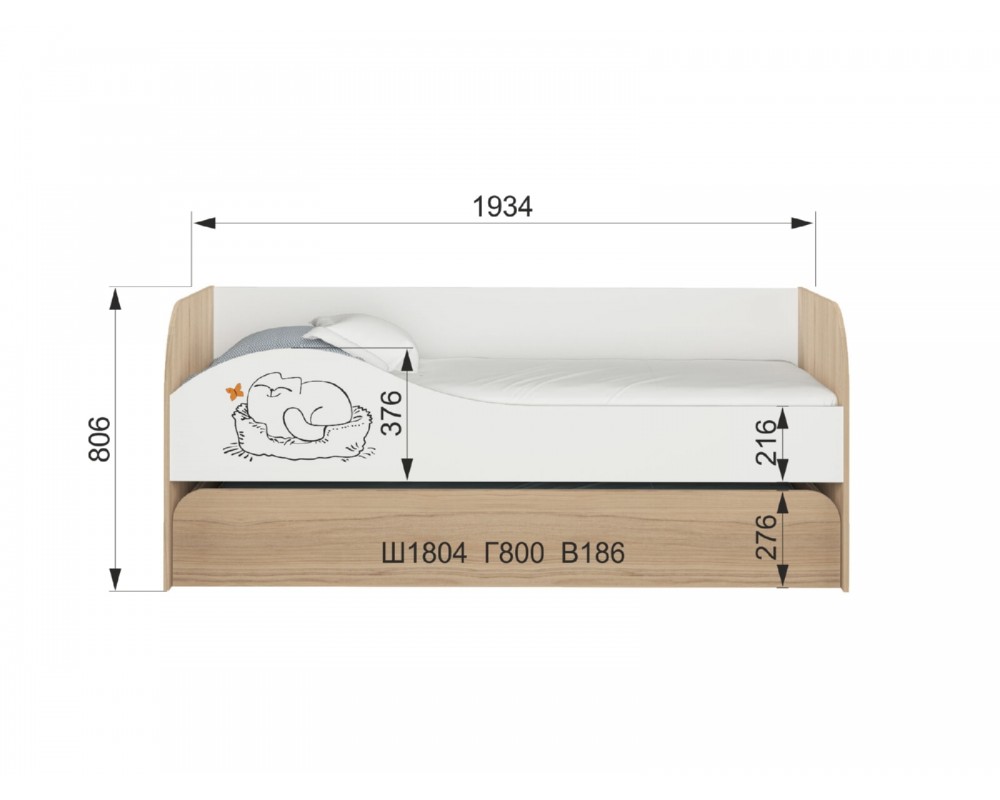 Кровать 2-уровневая Кот Кровать 2-уровневая Кот-4