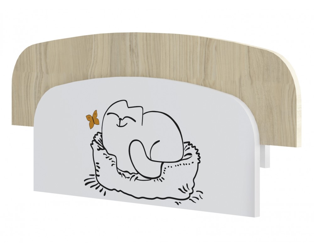 Кровать-тахта Кот малая с подушками с бортиком Кровать-тахта Кот малая с подушками с бортиком-4