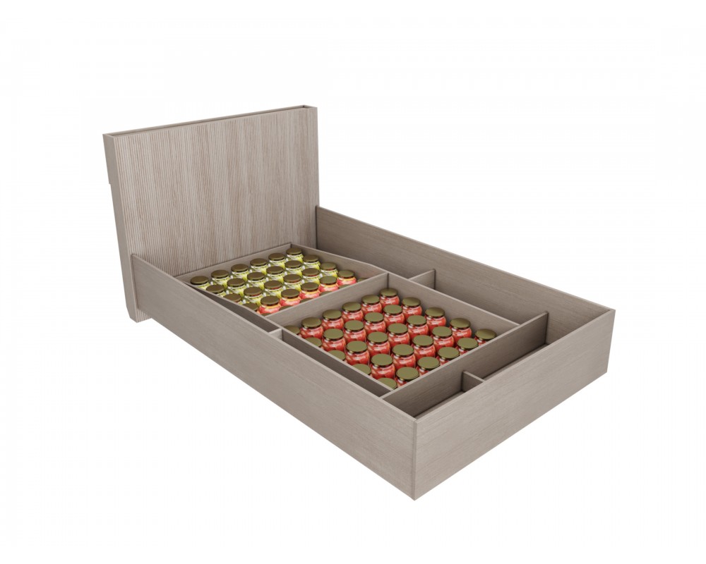 Кровать Муза 1200 с подъемным механизмом-4