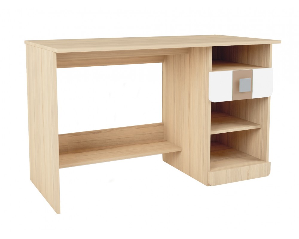 Стол письменный Стиль с ящиками Кофе с молоком Стол письменный Стиль с ящиками Кофе с молоком-2