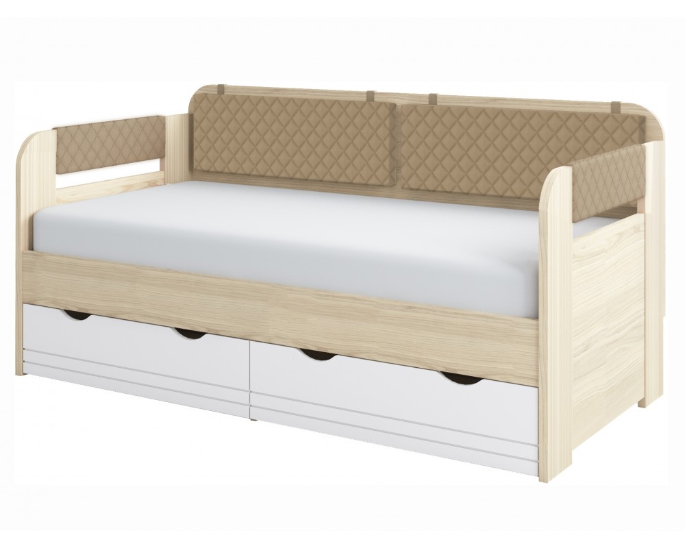 Кровать-тахта малая Стиль Кофе с подушками Кровать-тахта малая Стиль Кофе с подушками-0