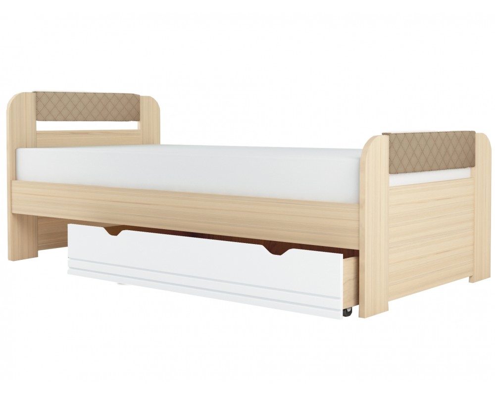 Кровать Стиль Кофе с молоком Кровать Стиль Кофе с молоком-1