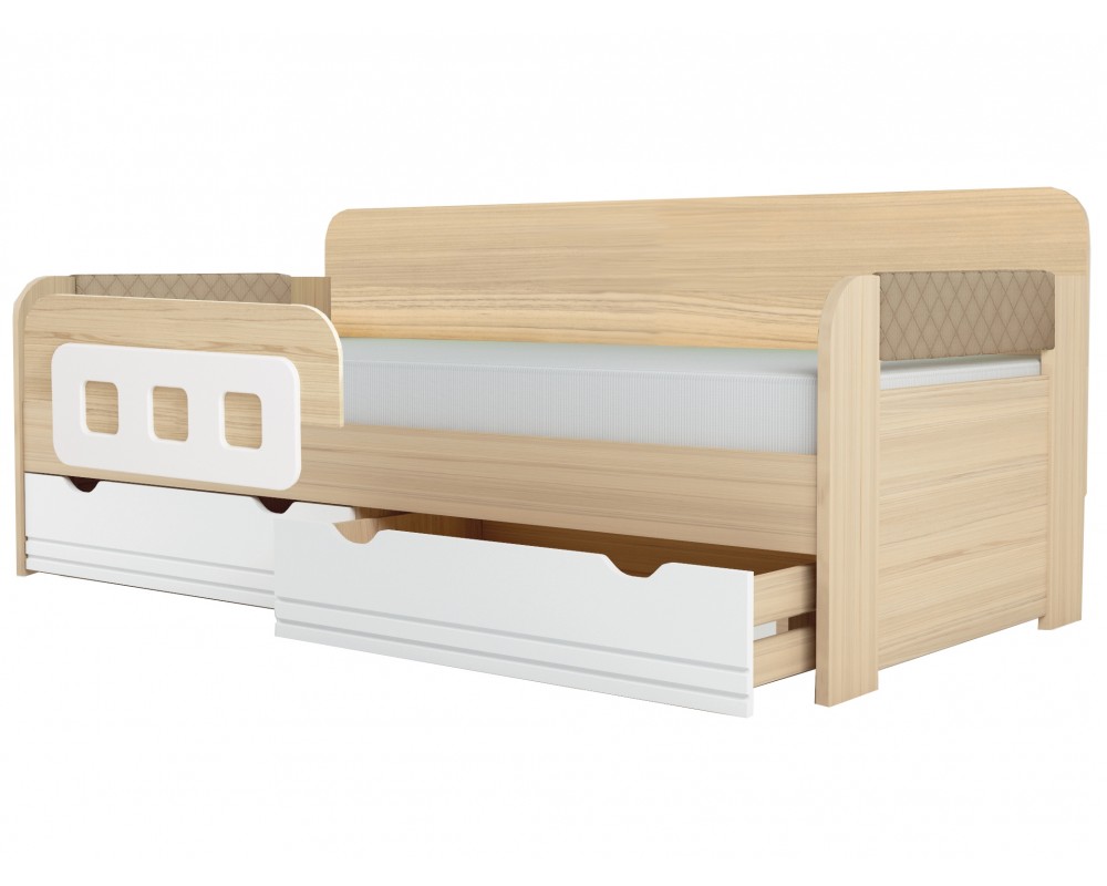 Кровать-тахта Стиль Кофе с подушками с бортиком Кровать-тахта Стиль Кофе с подушками с бортиком-1