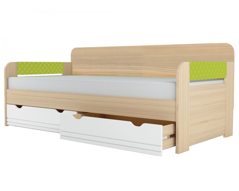 Кровать-тахта Стиль Лайм с подушками с бортиком Кровать-тахта Стиль Лайм с подушками с бортиком-3