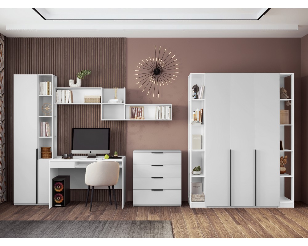 Стеллаж Чарли Белый Стеллаж Чарли Белый-5