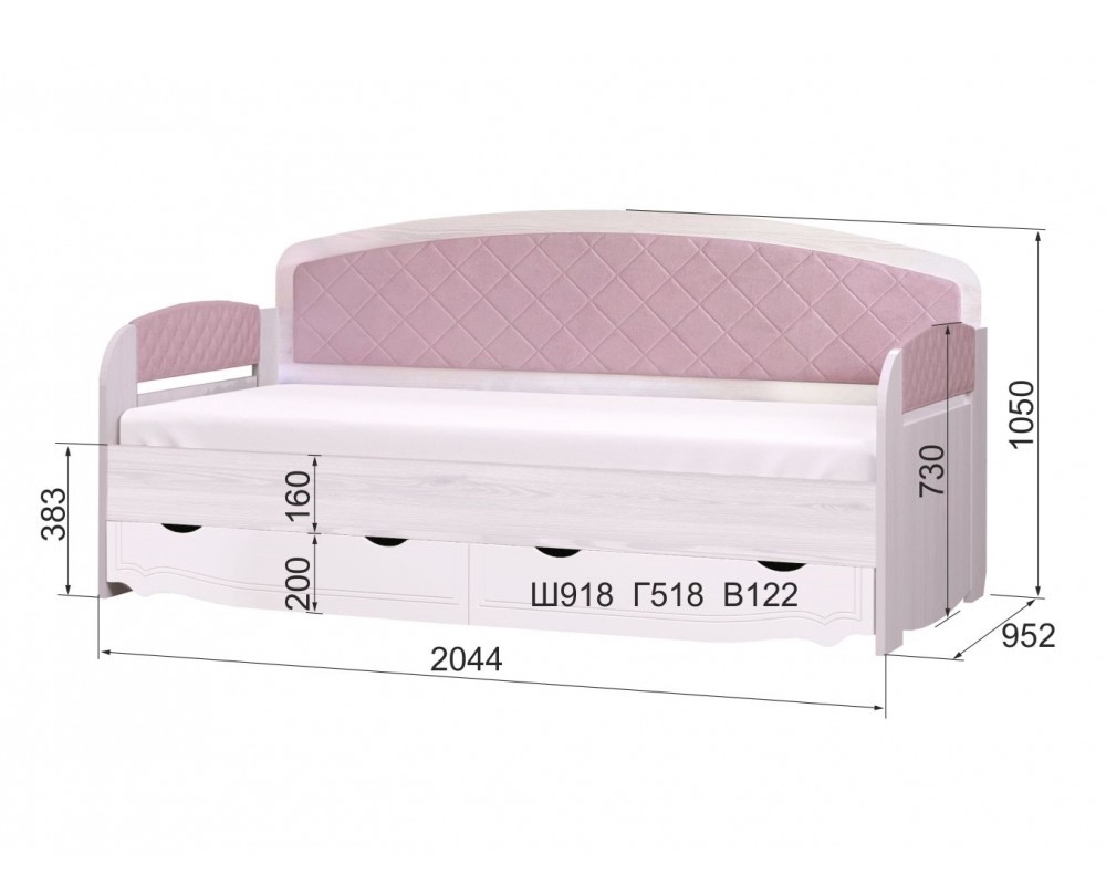 Кровать-тахта Розалия ЛДСП Кровать-тахта Розалия ЛДСП-3