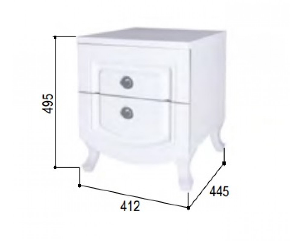 Тумба прикроватная Розалия Тумба прикроватная Розалия-1