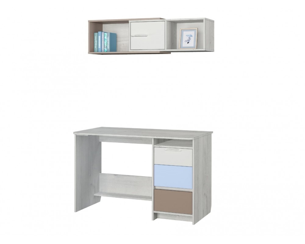 Стол письменный Зефир голубой-3