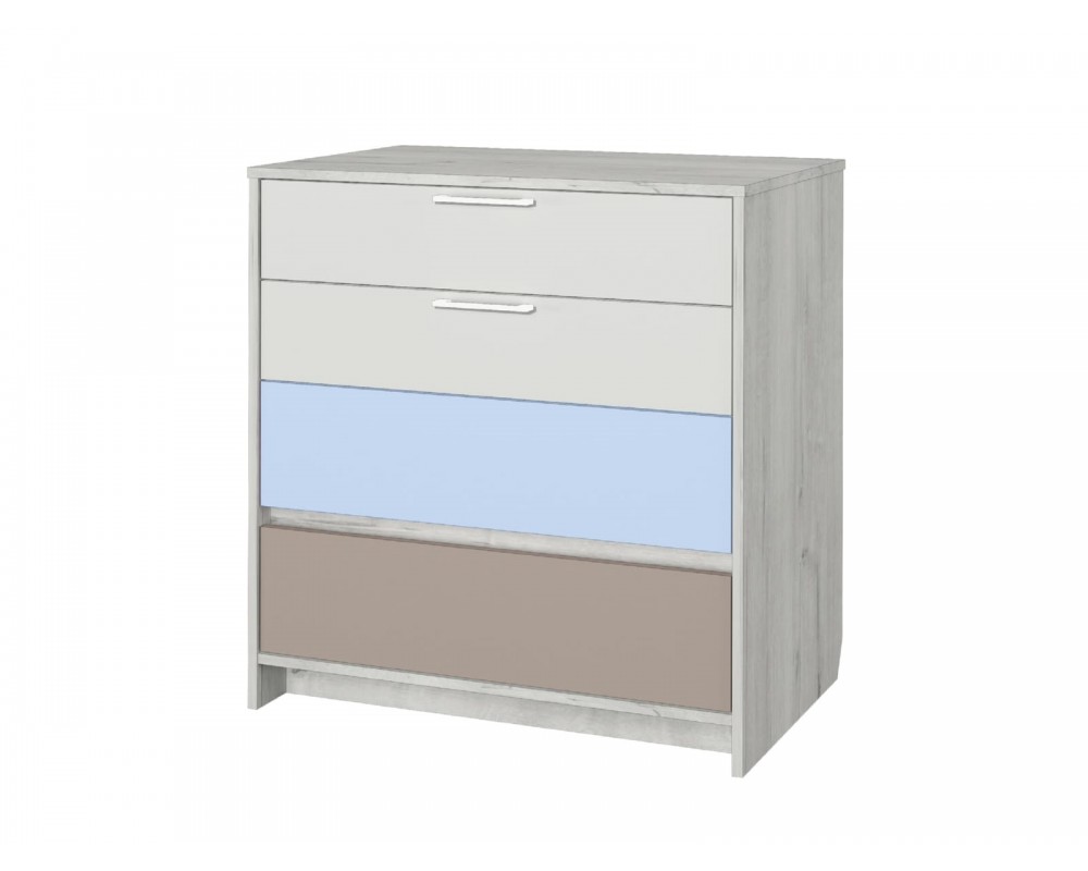 Комод Зефир голубой-0
