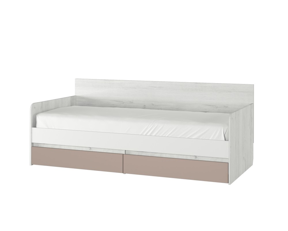 Кровать-тахта Зефир розовый с подушками с бортиком Кровать-тахта Зефир розовый с подушками с бортиком-2