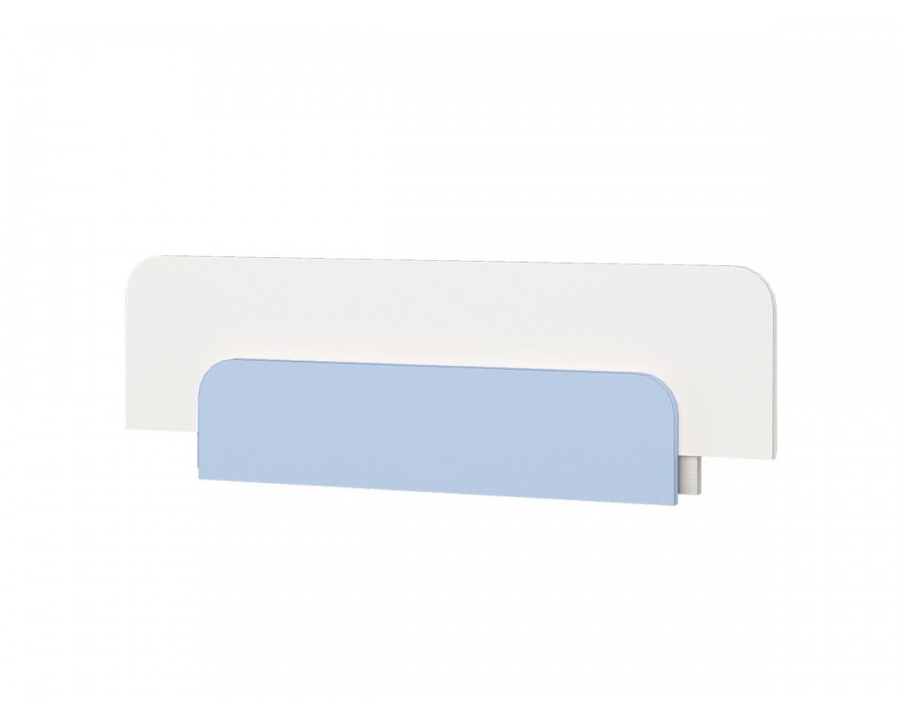 Кровать-тахта Зефир голубой малая с бортиком-2