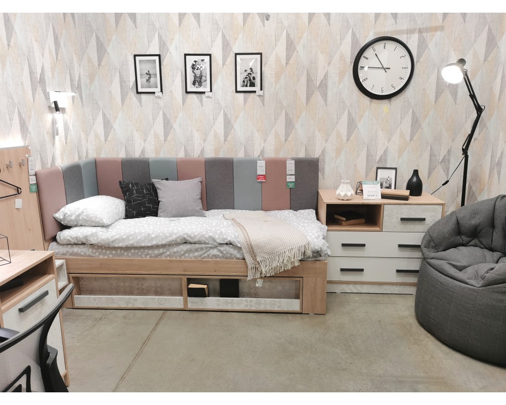 Кровать угловая 0,8 Алиса с мягкой спинкой Кровать угловая 0,8 Алиса с мягкой спинкой-4