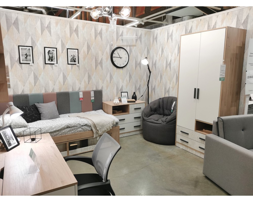 Кровать-тахта 0,8 Алиса с мягкой спинкой Кровать-тахта 0,8 Алиса с мягкой спинкой-1