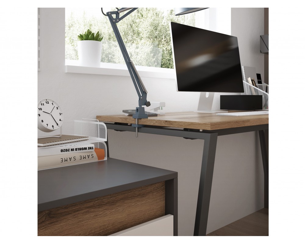 Стол письменный на металлокаркасе с тумбой Гринвич Стол письменный на металлокаркасе с тумбой Гринвич-1