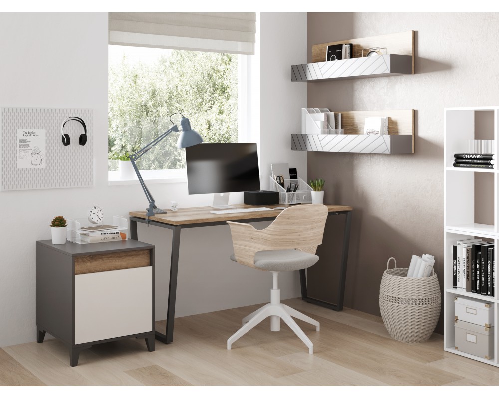 Стол письменный на металлокаркасе с тумбой Гринвич Стол письменный на металлокаркасе с тумбой Гринвич-2