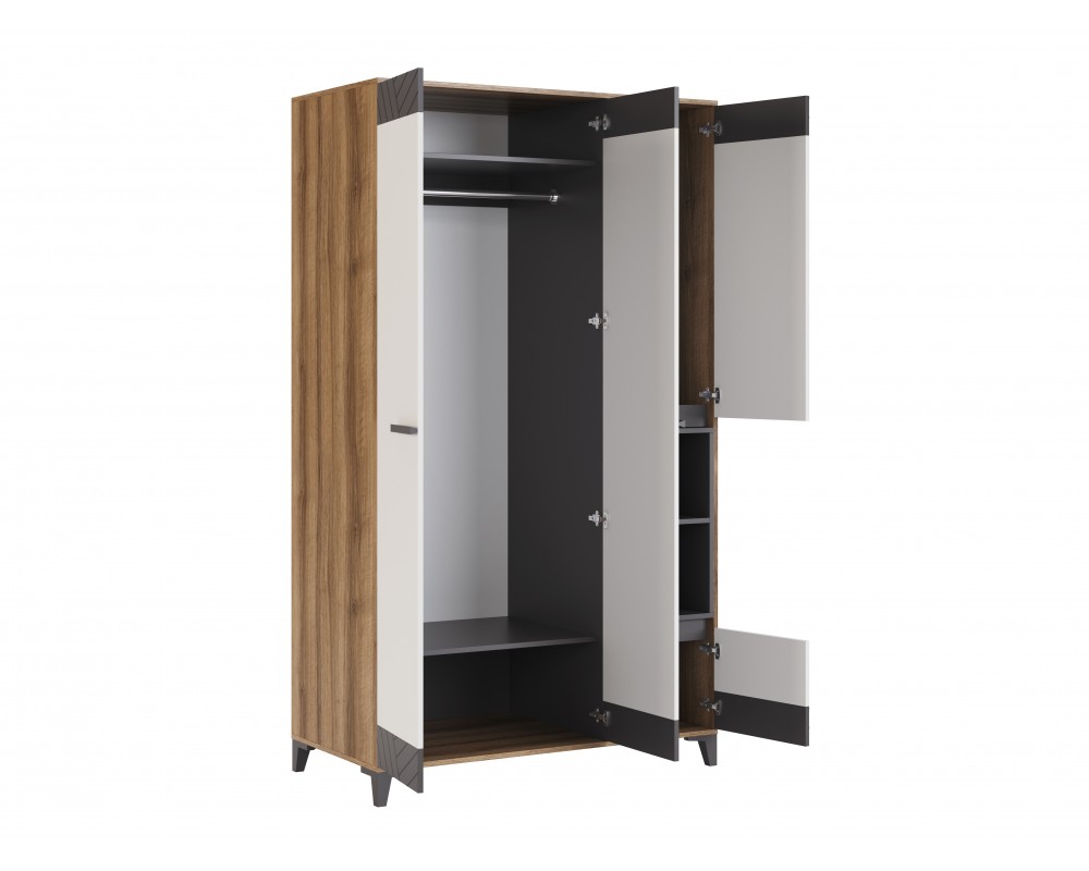 Шкаф трехдверный со стеллажом Гринвич Шкаф трехдверный со стеллажом Гринвич-1