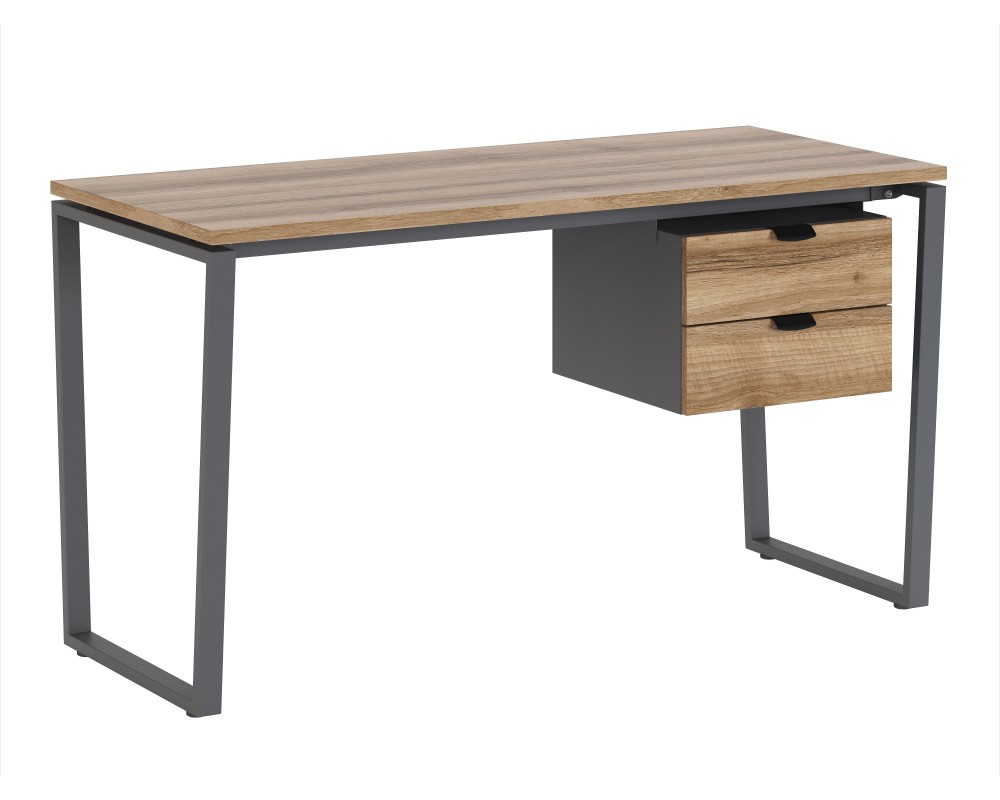 Стол письменный на металлокаркасе с тумбой Гринвич Стол письменный на металлокаркасе с тумбой Гринвич-0