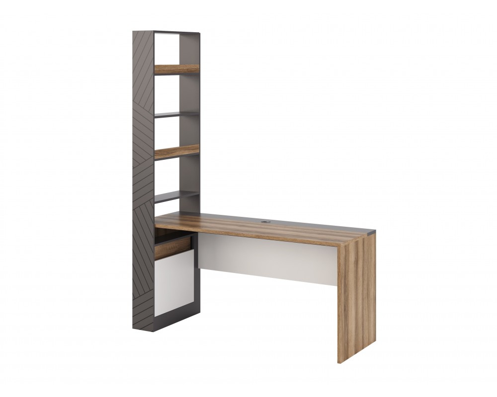 Стол письменный 1600 со стеллажом Гринвич Стол письменный 1600 со стеллажом Гринвич-0