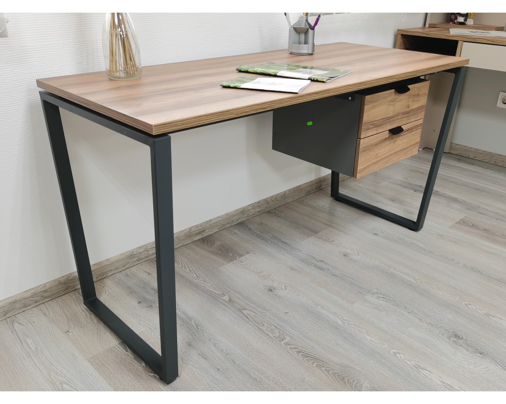 Стол письменный на металлокаркасе с тумбой Гринвич Стол письменный на металлокаркасе с тумбой Гринвич-4