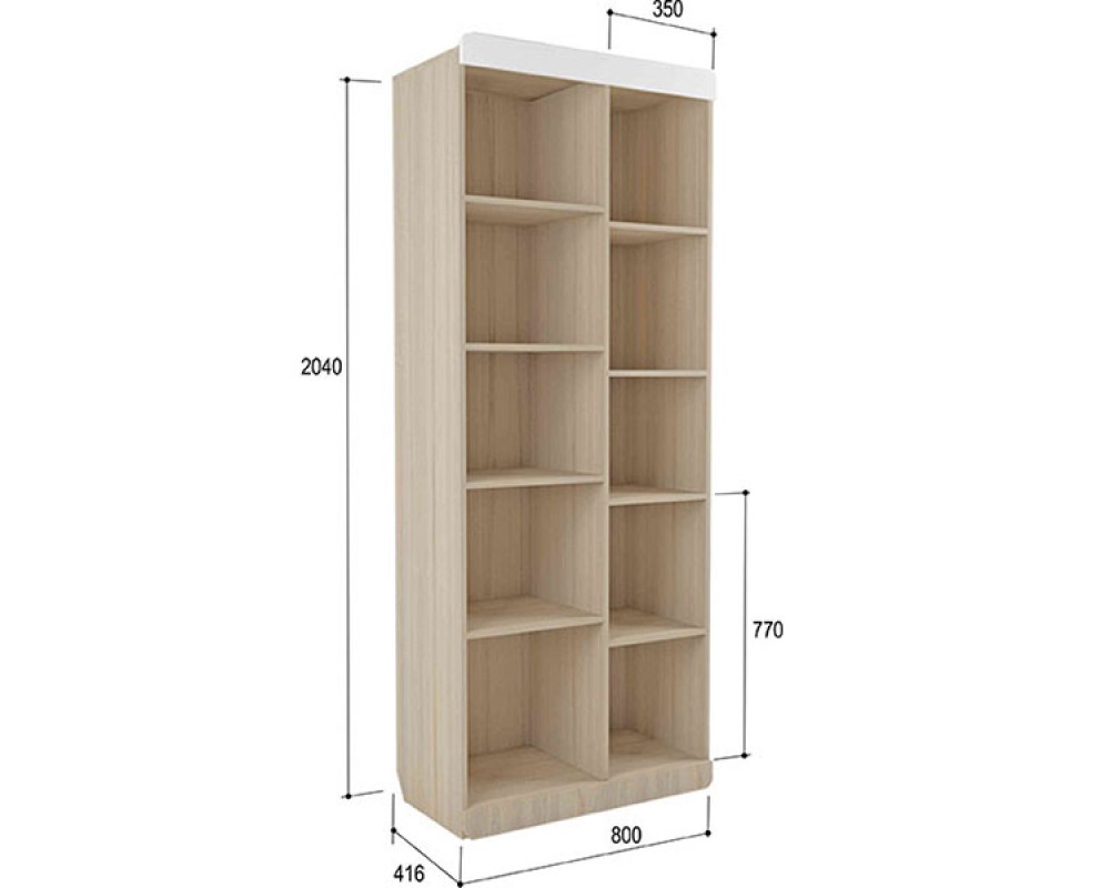 Стеллаж-пенал Стиль Лайм-2
