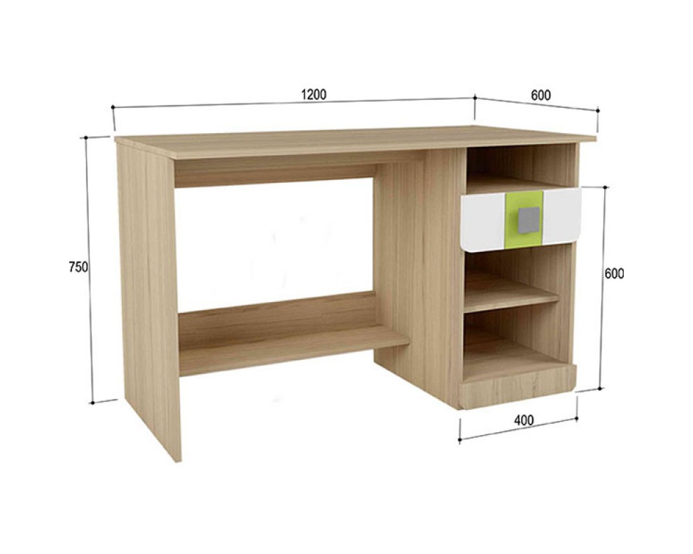 Стол письменный Стиль с ящиками Лайм Стол письменный Стиль с ящиками Лайм-2